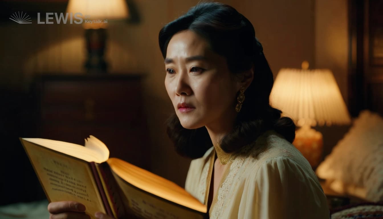  자개 소반 위, 금빛 그림자