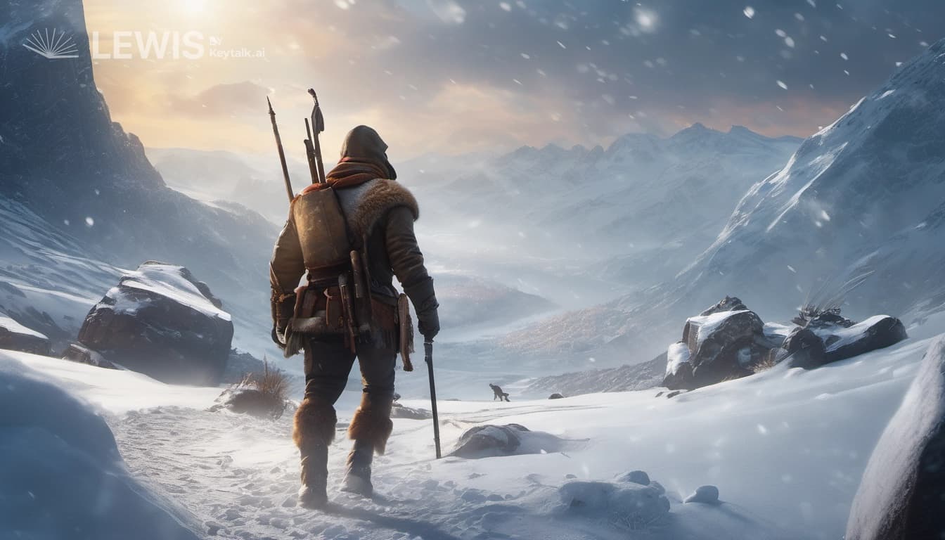 "Frost's Perilous Pursuit: A Snow-Covered Odyssey"