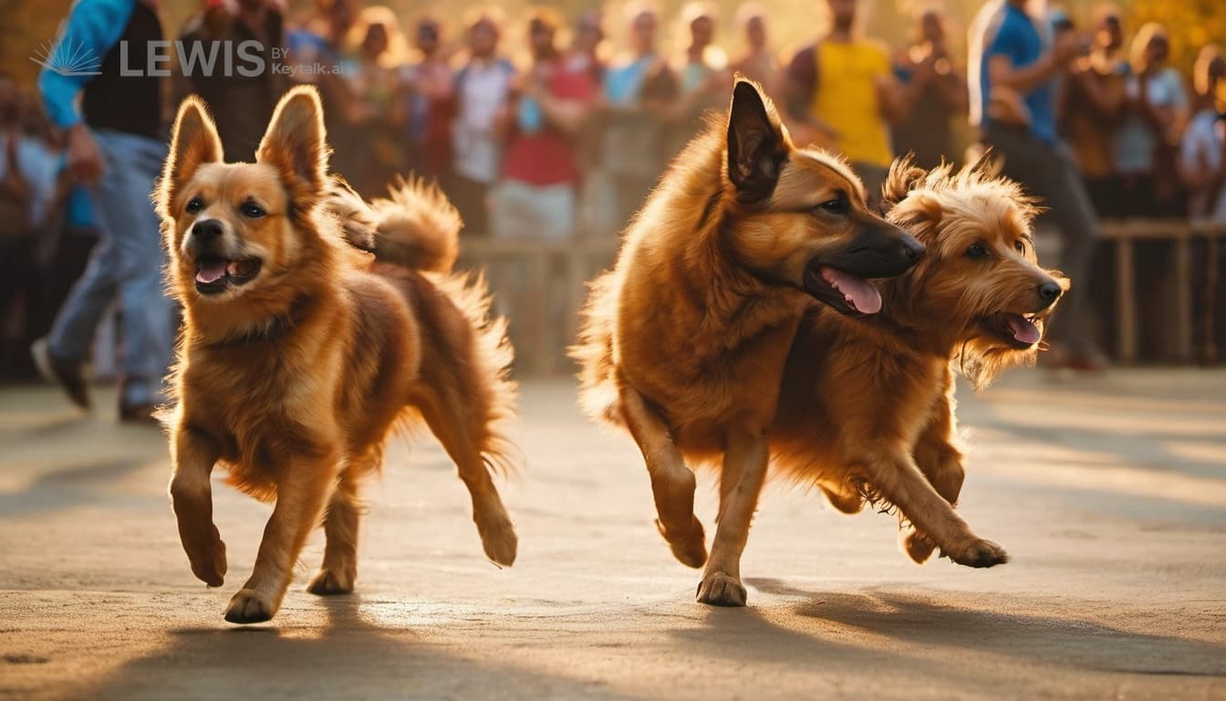 "Paws and Pasos: A Canine Dance Rebellion"