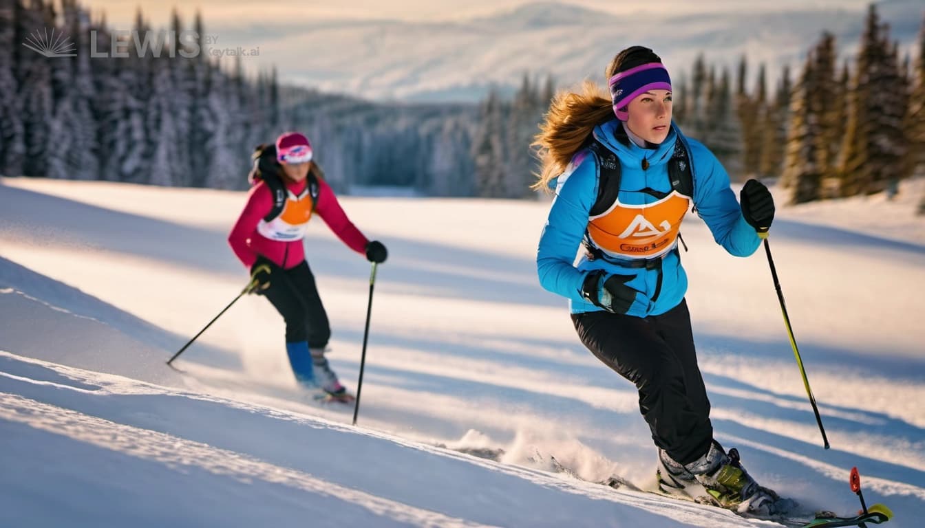 "Glory on the Snow-Covered Slopes: Eira's Unyielding Pursuit"