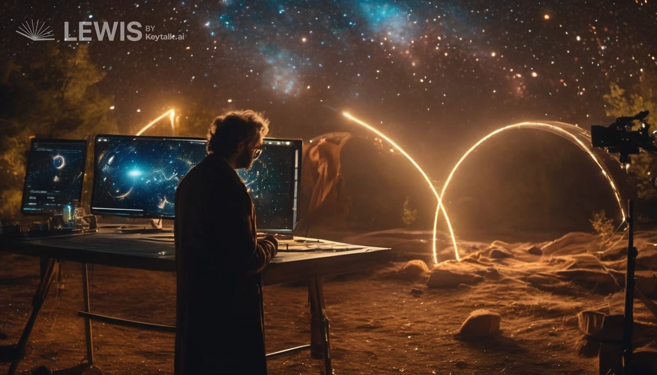 "Entwined Cosmos: A Tale of Love and Revelation"