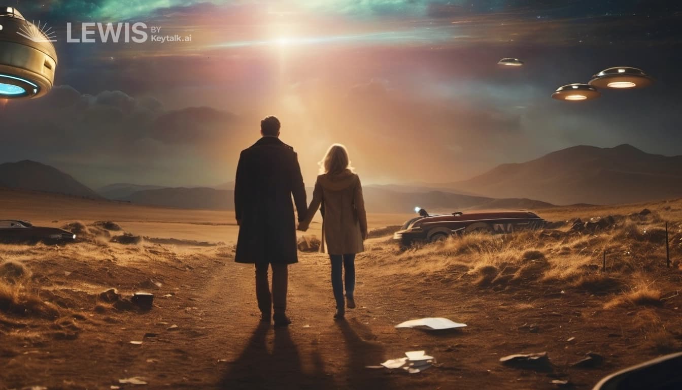 "Quill & Quasar: A Cosmic Love Chase"