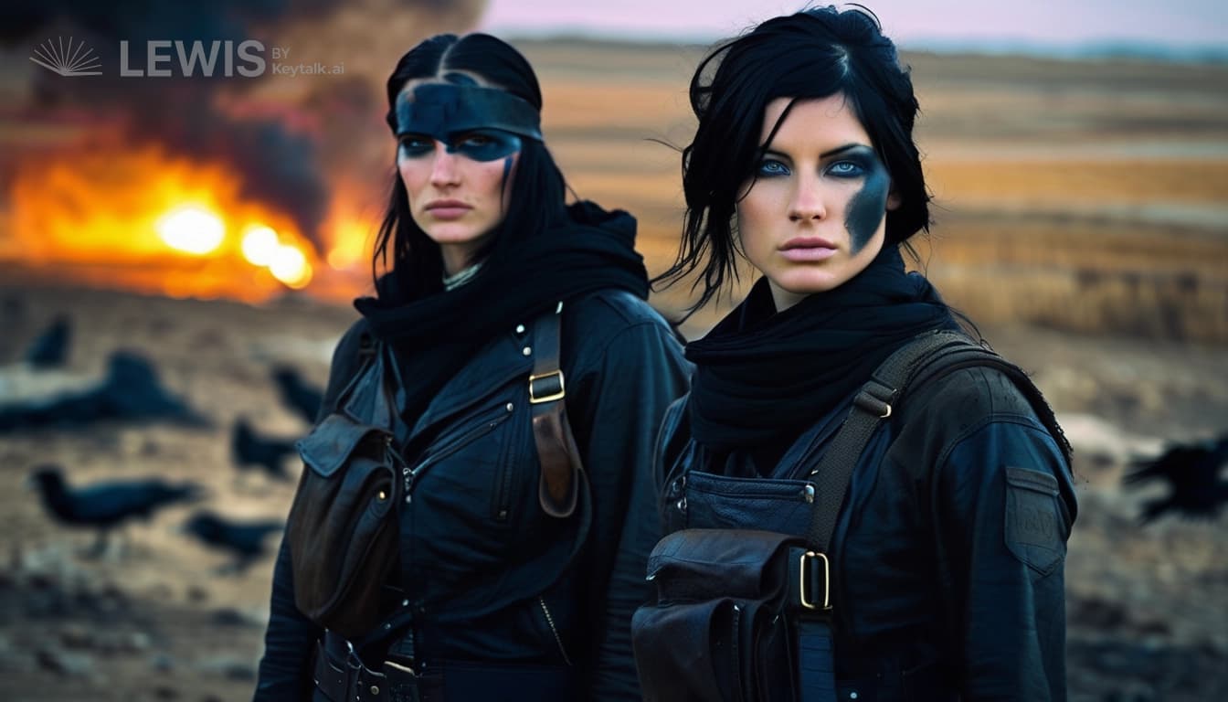 "Echoes of Rebellion: The Twin Pioneers of a Dystopian Uprising"