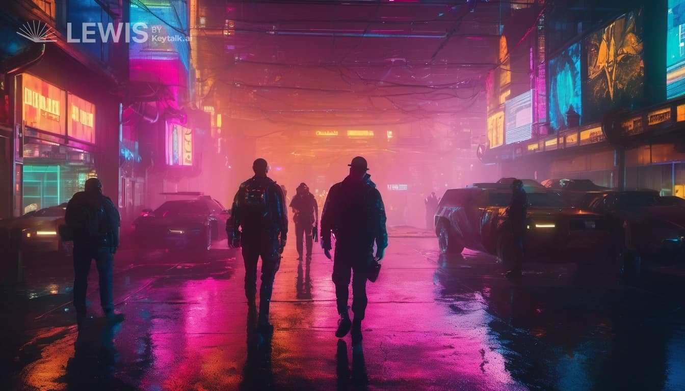 "Virtual Veil: A Cyberpunk Heist of Truth"