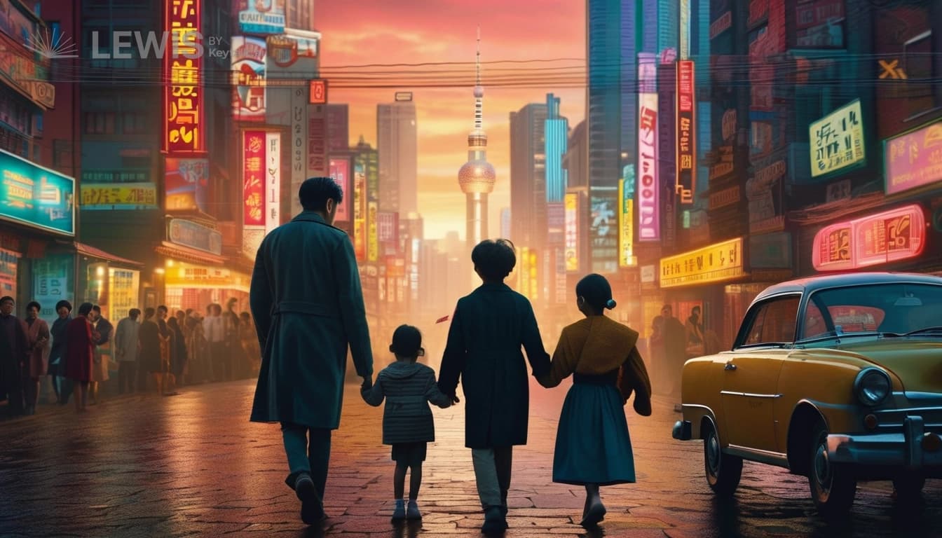 미래의 따뜻한 가족