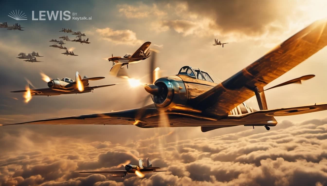 "Skybound Chronicles: Art Deco Aces and the Unearthed Secrets"