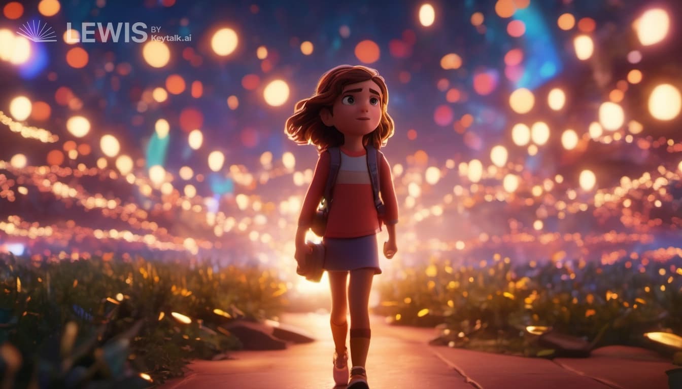 "Empowerment Odyssey: Ember's Journey in a Whimsical Universe"